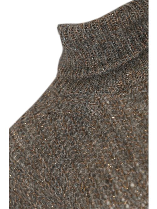 Maglione dolcevita in lana Grigio Herno | ML000061D 760529430